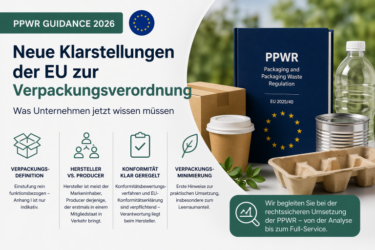 PPWR Guidance 2026: Neue Klarstellungen der EU zur Verpackungsverordnung PPWR Guidance 2026: Neue Klarstellungen der EU zur Verpackungsverordnung